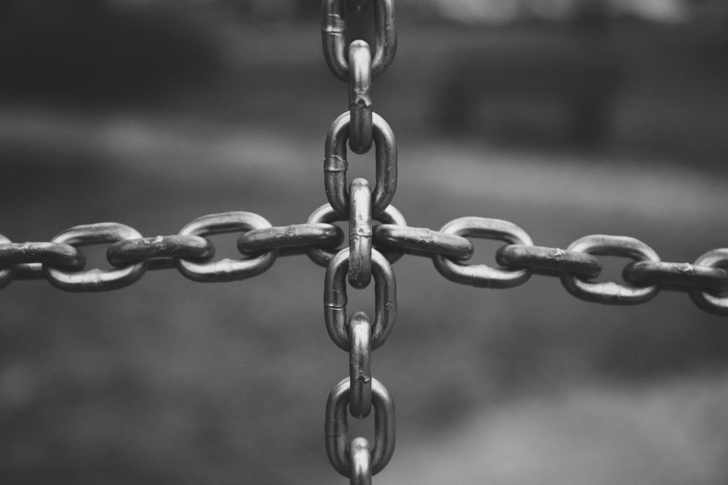 Crossed chain - free stock photo