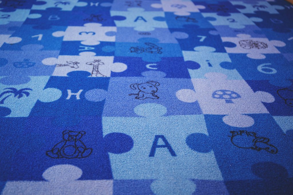 Puzzle carpet - free stock photo