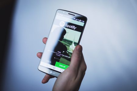 Spotify app on Android - free stock photo