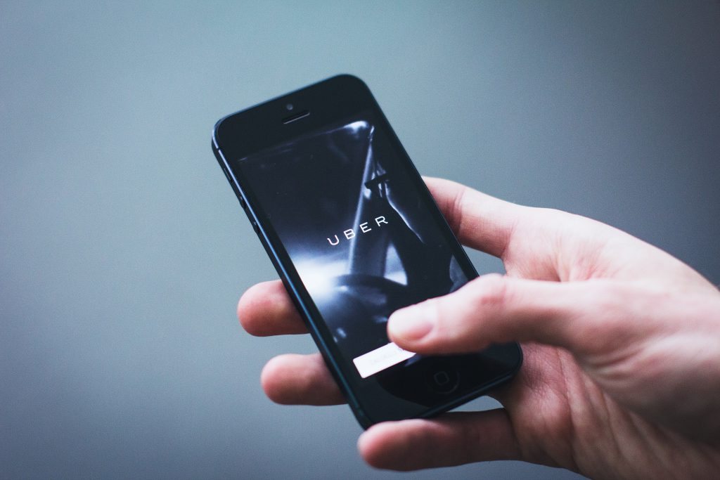 Uber App on iPhone - free stock photo