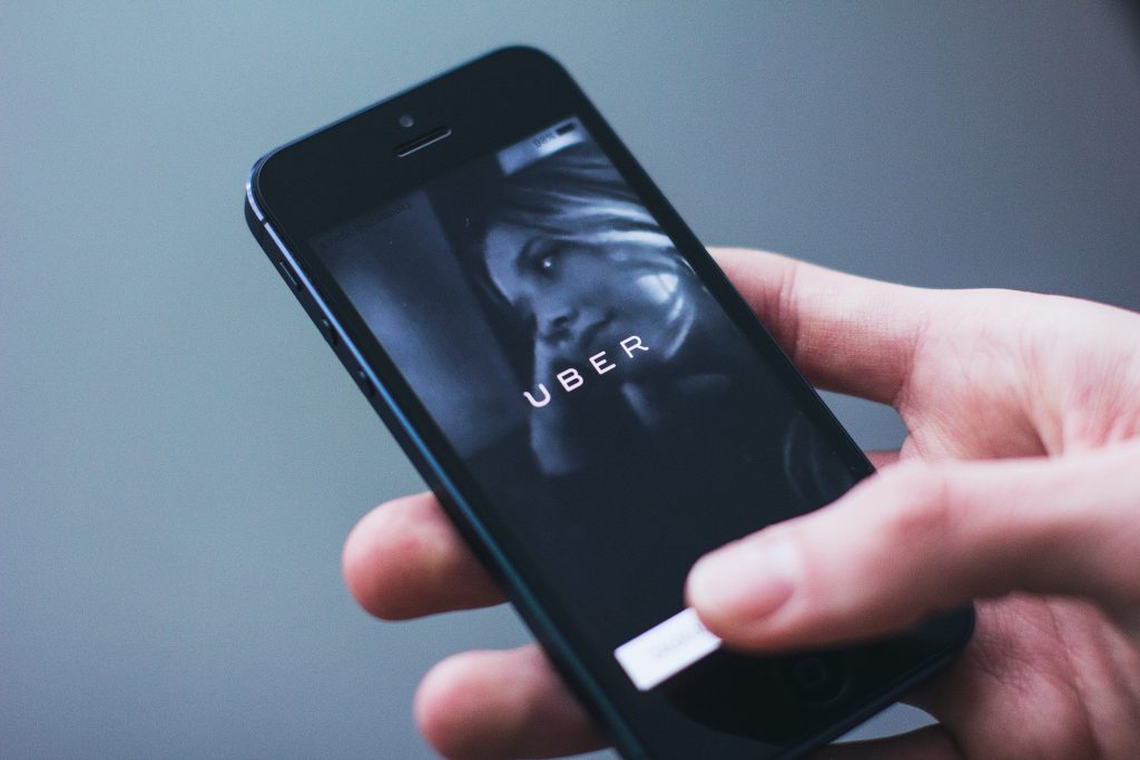 Uber App on iPhone 2 - free stock photo