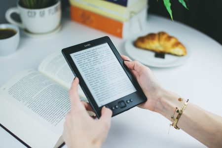 Book or Kindle? - free stock photo