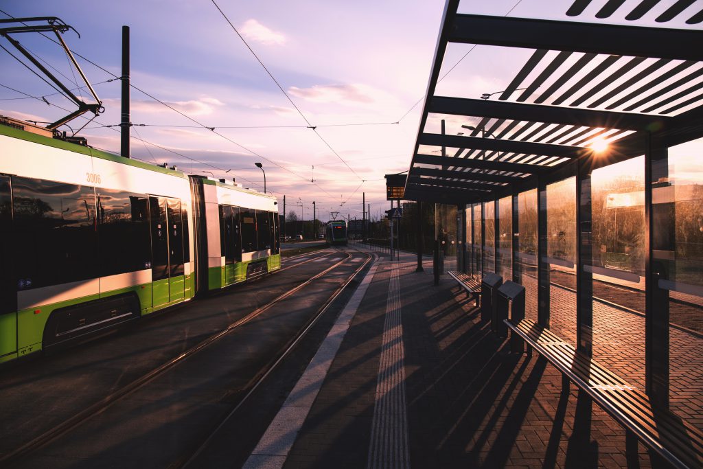 Tram stop - free stock photo