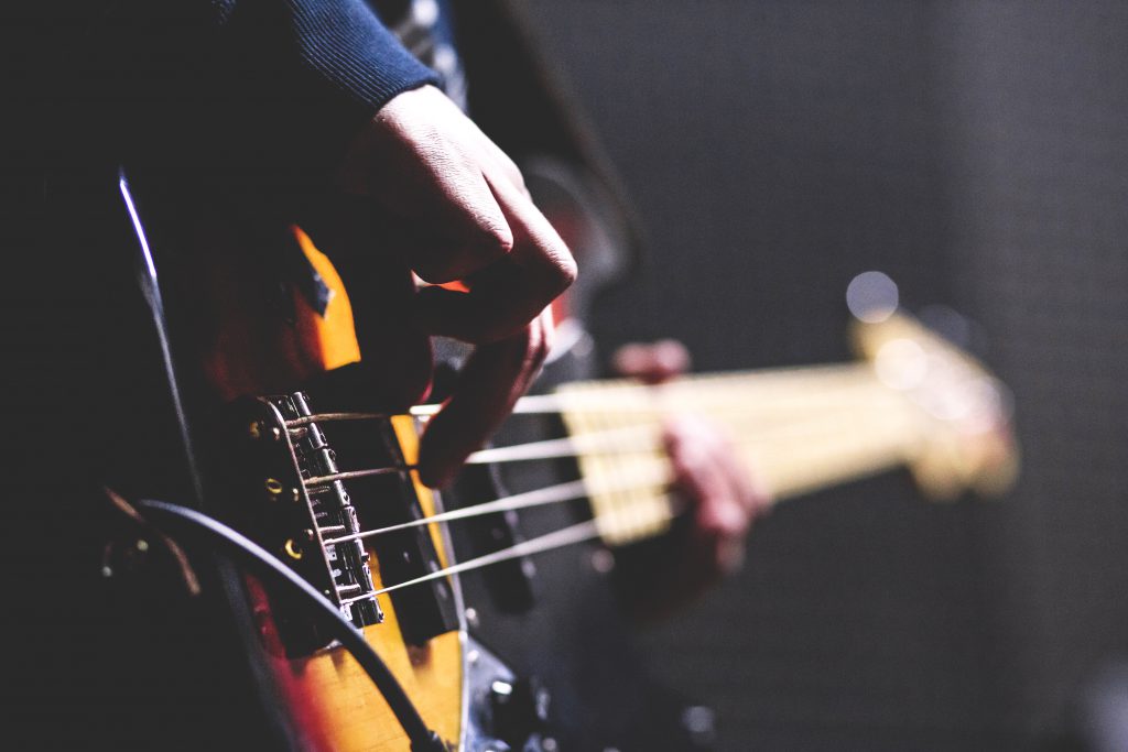 Bass player 2 - free stock photo