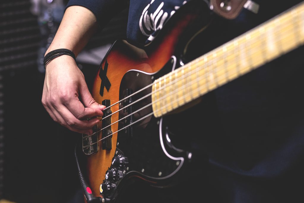 Bass player 3 - free stock photo