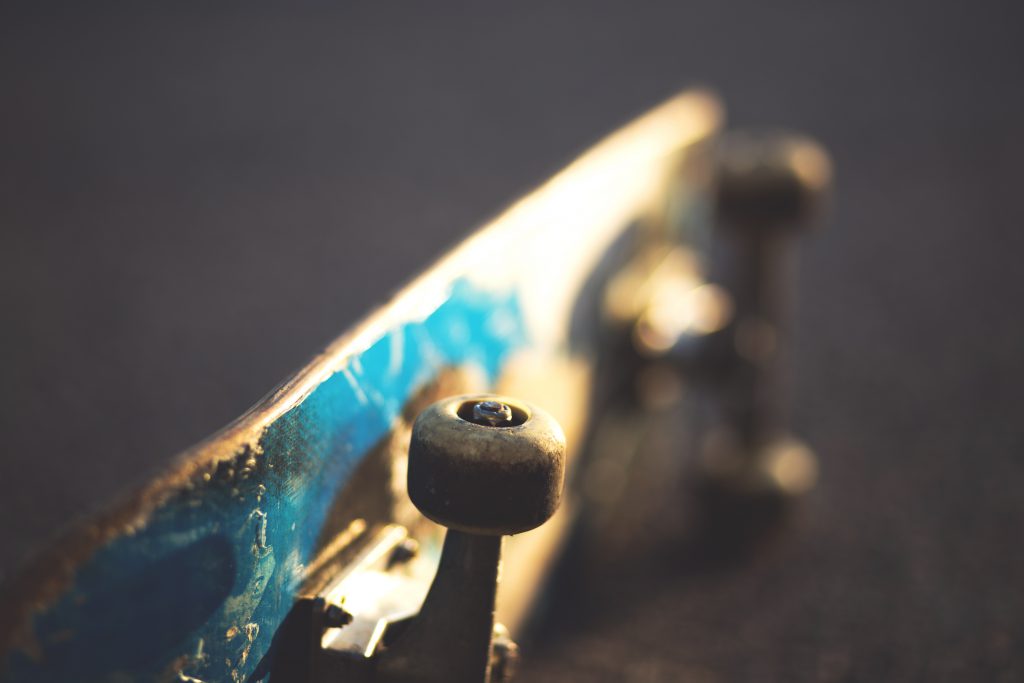 Laying skateboard - free stock photo