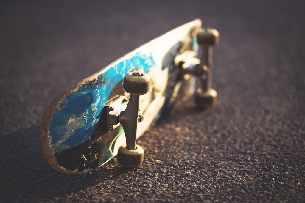 Laying skateboard 2 - free stock photo