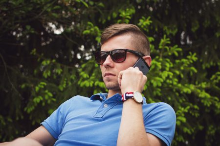 Young man talking on the phone 2 - free stock photo