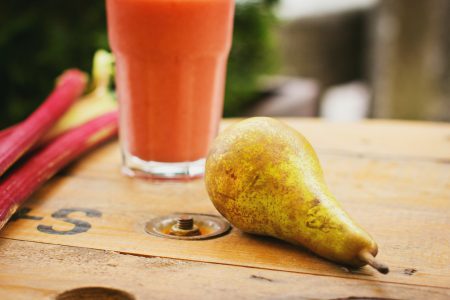 Pear and rhubarb smoothie 5 - free stock photo