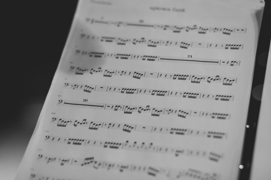 Sheet music - free stock photo