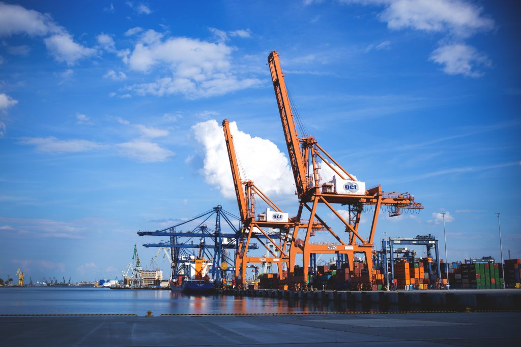 Container cranes - freestocks.org - Free stock photo