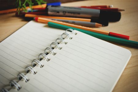 Open notebook - free stock photo