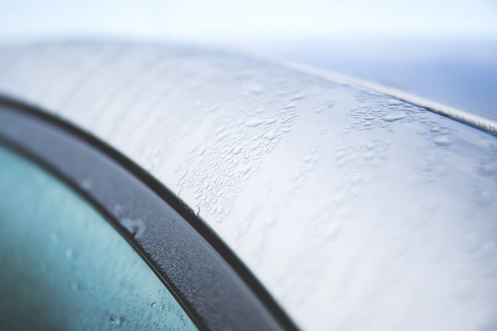 Dew on the car - free stock photo