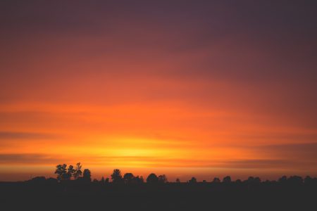 Late sunset - free stock photo