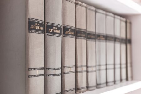 Old series of books - free stock photo