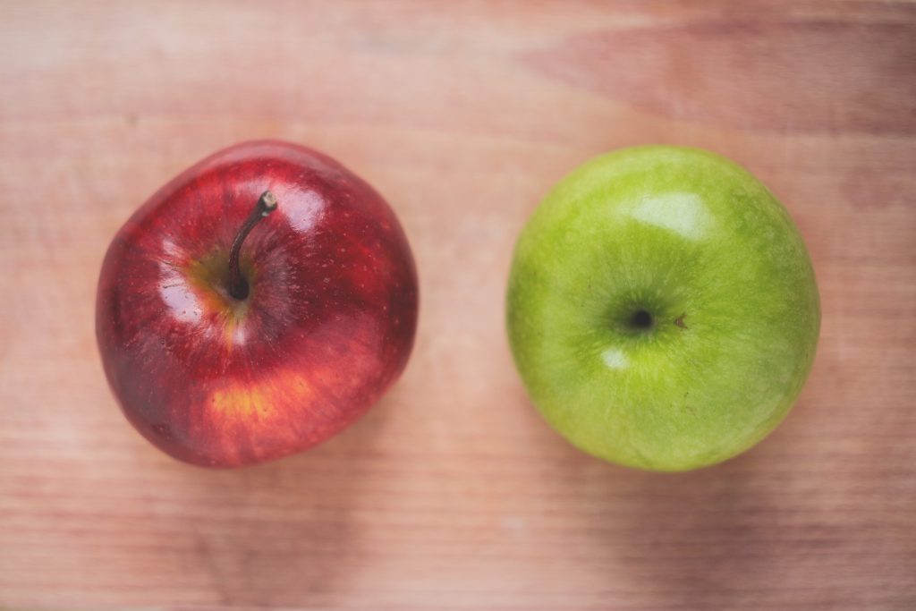 Two apples - free stock photo