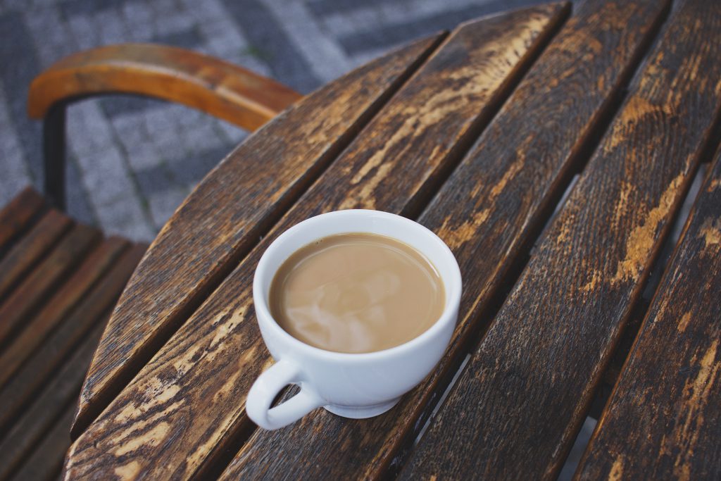 White coffee on the table 2 - free stock photo