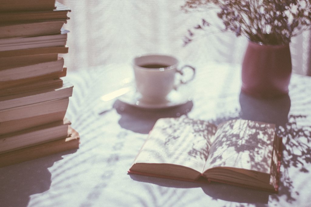 Coffee and books - free stock photo