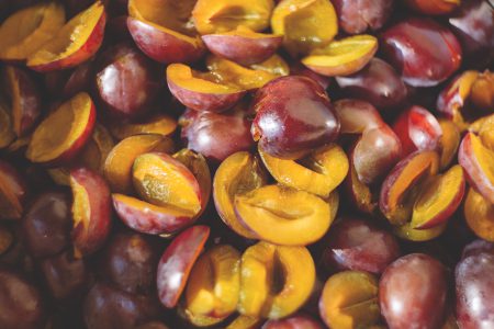 Stoned plums 2 - free stock photo
