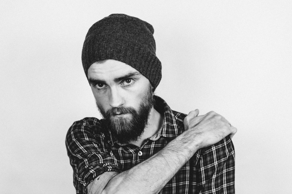 Bearded man portrait - free stock photo
