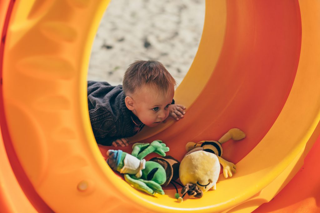 Boy at the playground - free stock photo