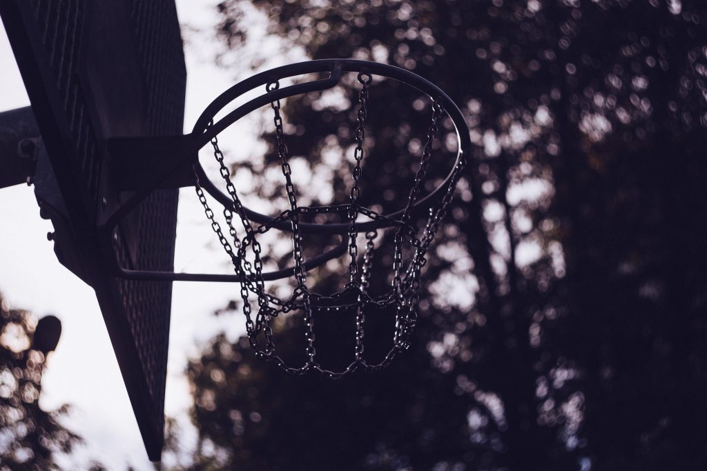 A chain basketball net - free stock photo