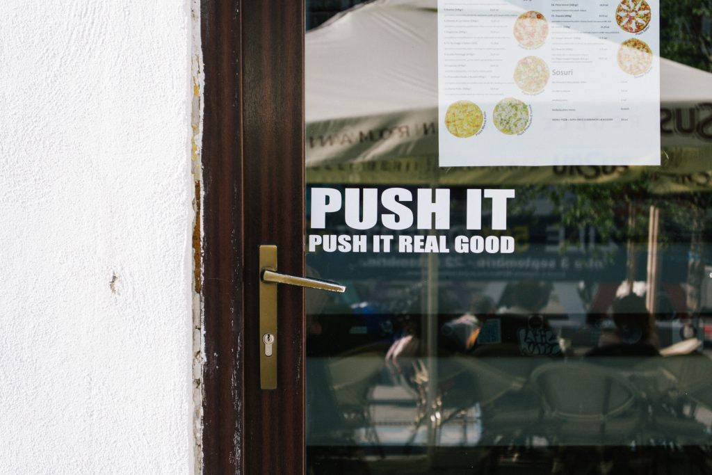 Push it - free stock photo