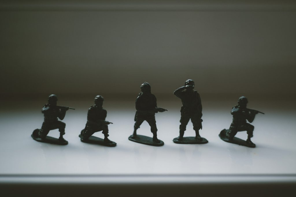 Toy soldiers - free stock photo