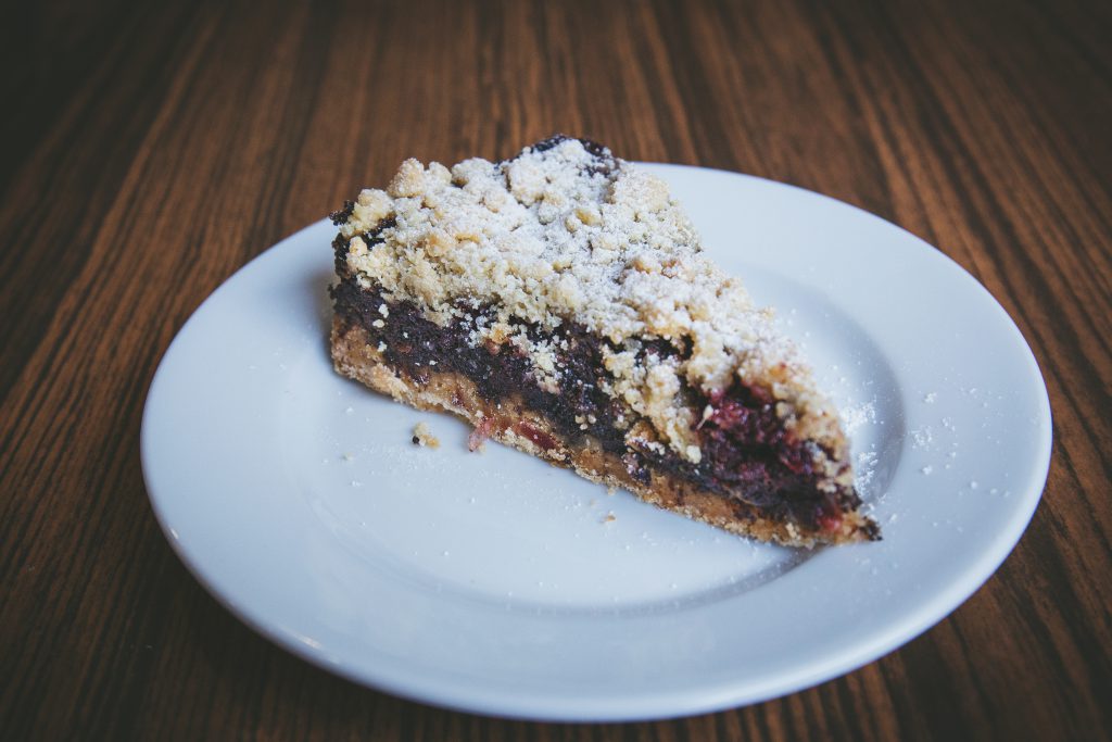 Crumble plum pie 2 - free stock photo