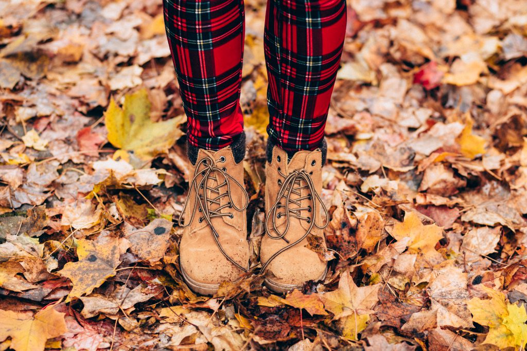 Fall lace up boots - free stock photo