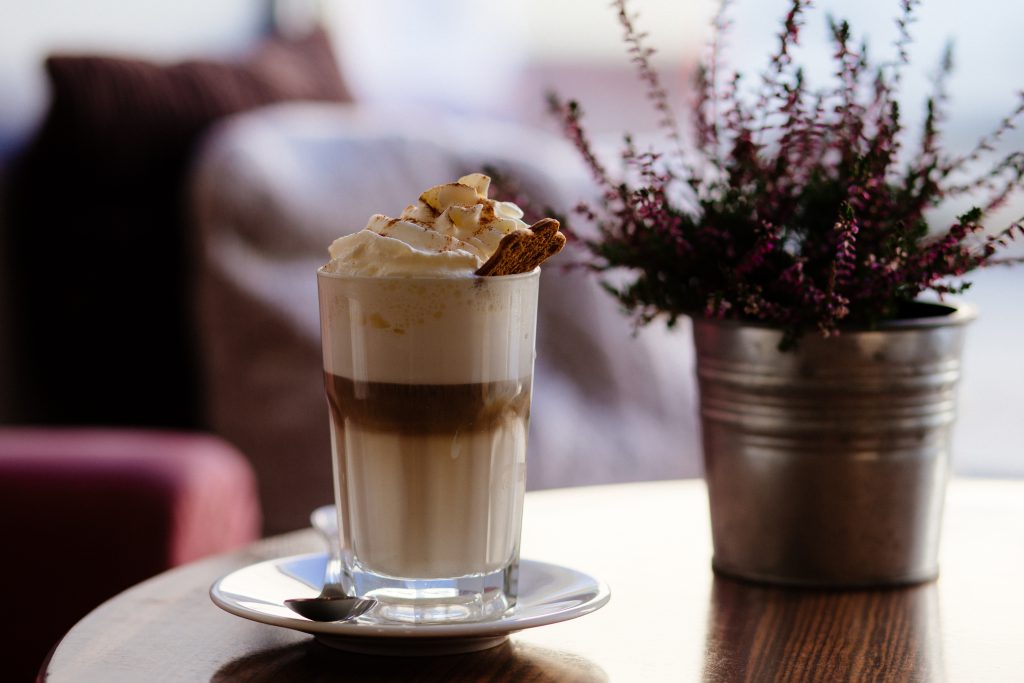 Gingerbread latte - free stock photo