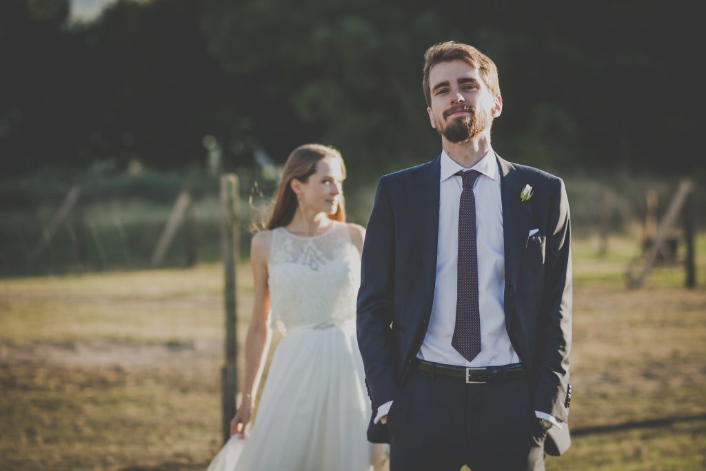 Groom and bride - free stock photo