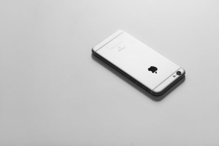 iPhone 6S in black and white - free stock photo