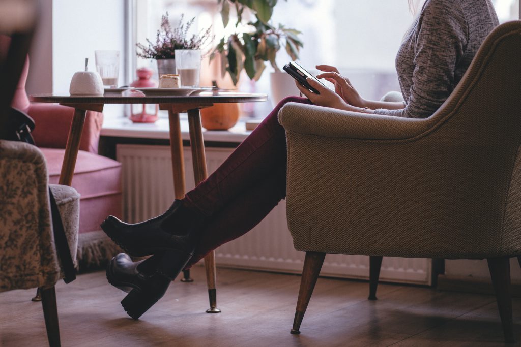 Woman at a cafe 2