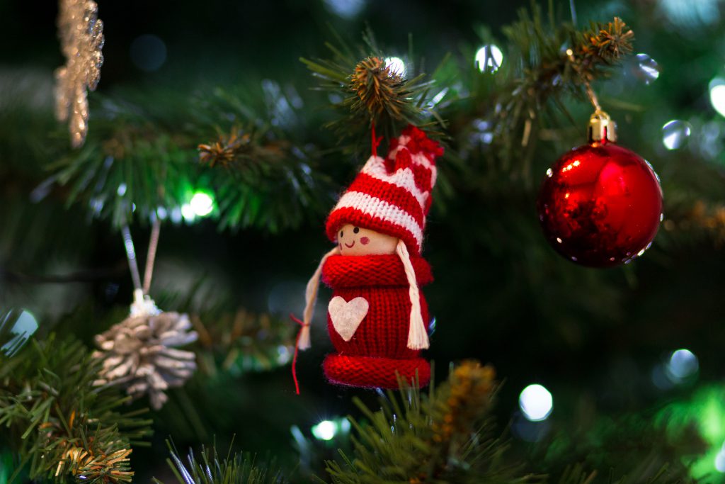 Christmas tree decoration - free stock photo