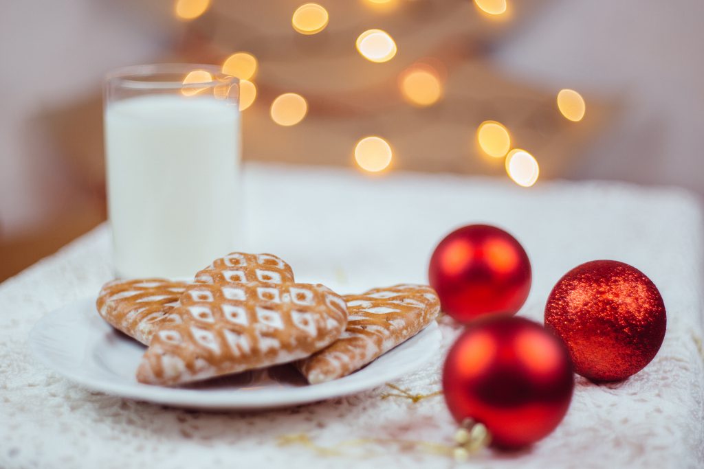 Gingerbread cookies and milk 4 - free stock photo