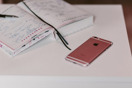 iPhone and planner 3 - free stock photo