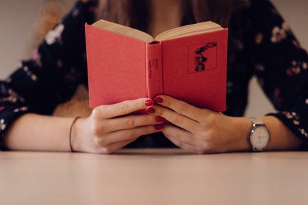 Girl reading a book - free stock photo