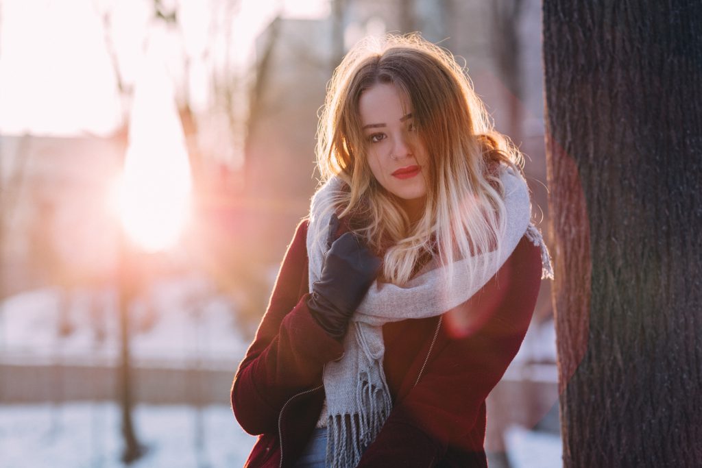 Girl winter portrait 2 - free stock photo