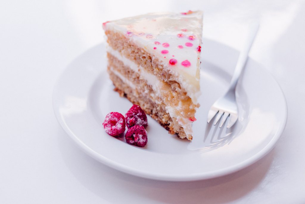 Raspberry cake 2 - free stock photo