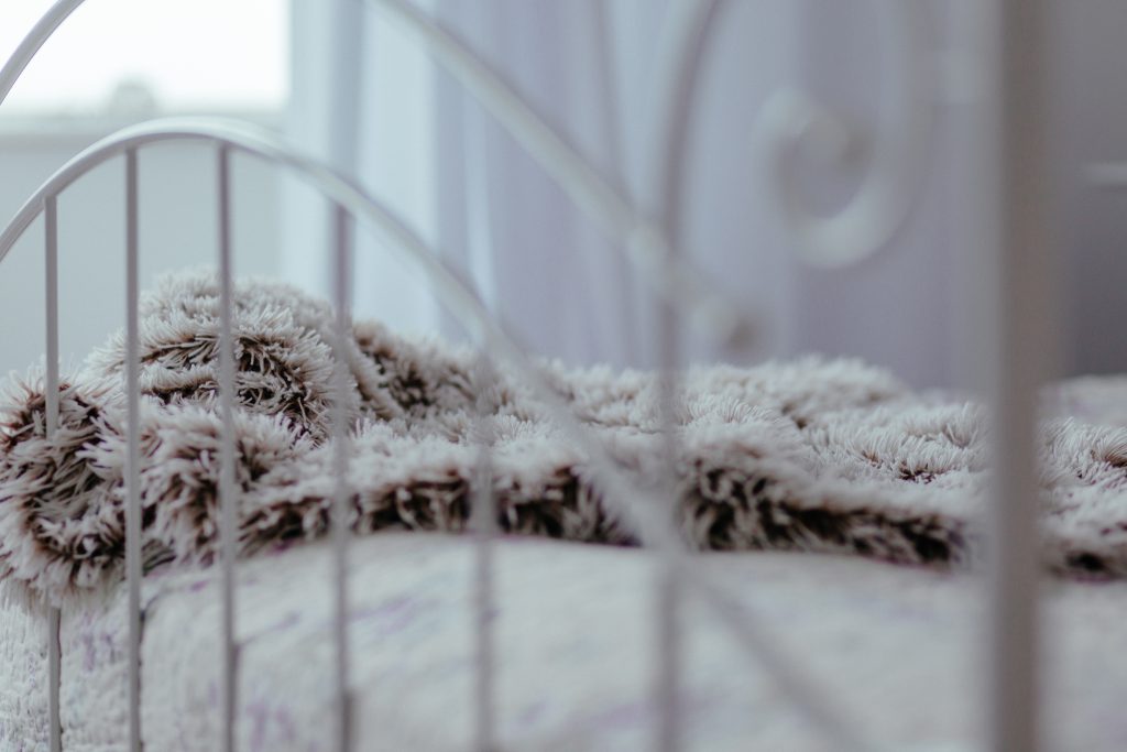 Vintage white bed 2 - free stock photo