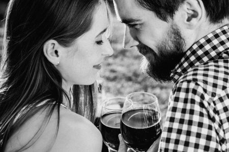 A couple drinking wine 2 - free stock photo