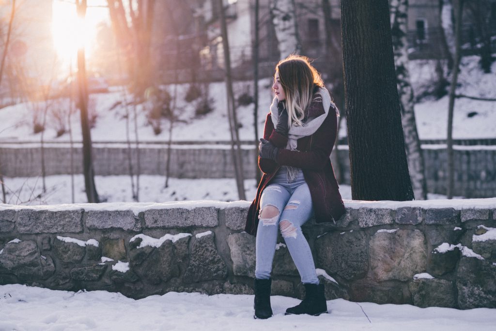 A girl winter portrait 3 - free stock photo