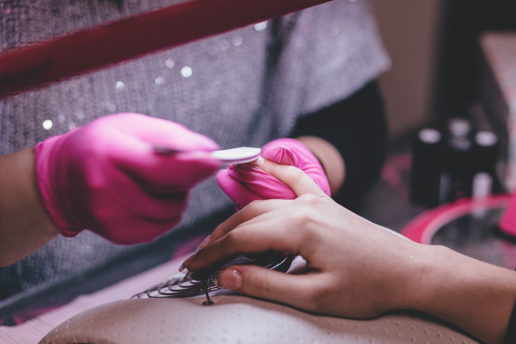 A manicurist at work - free stock photo