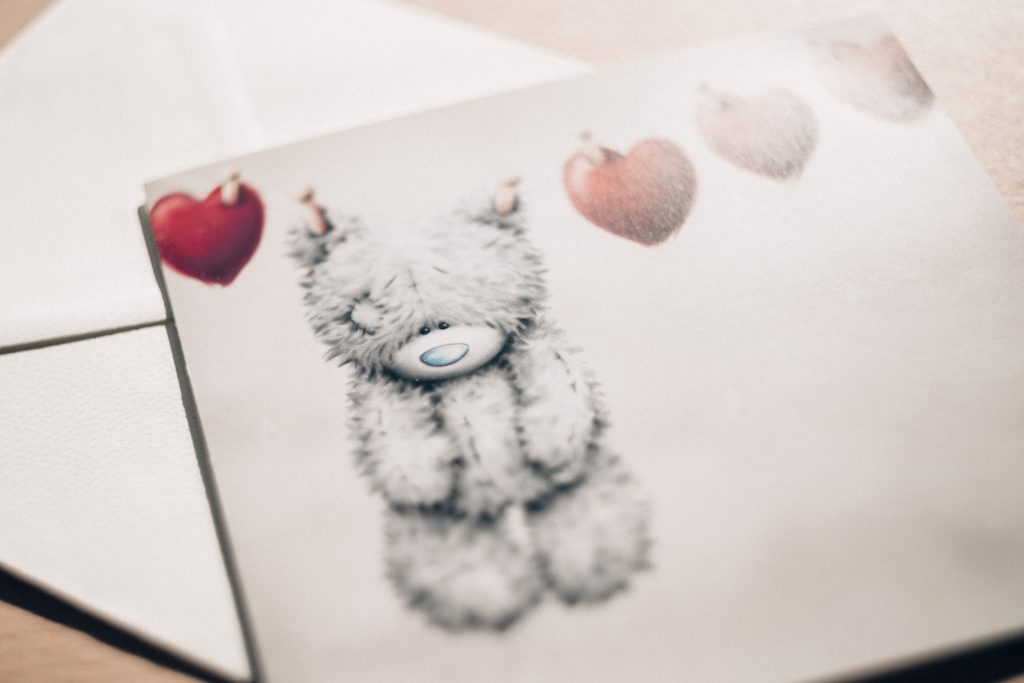 Valentines postcard - free stock photo