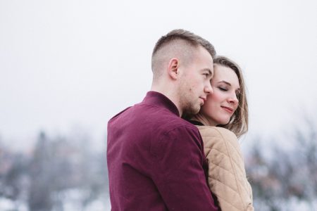 A hugging couple 2 - free stock photo