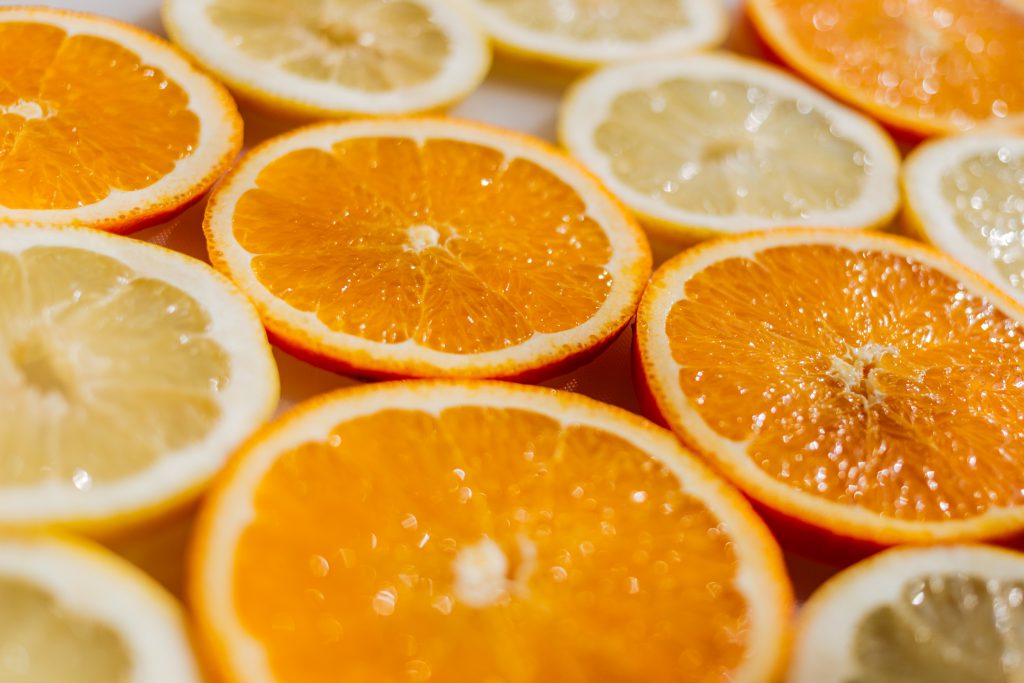 Orange and lemon slices - free stock photo