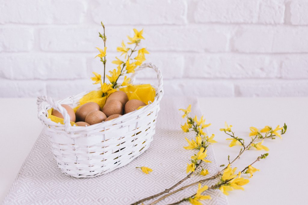 Easter basket - free stock photo