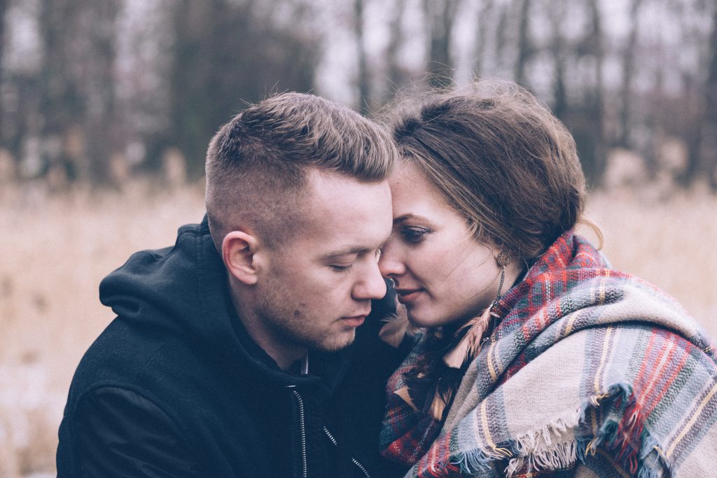 A hugging couple 3 - free stock photo