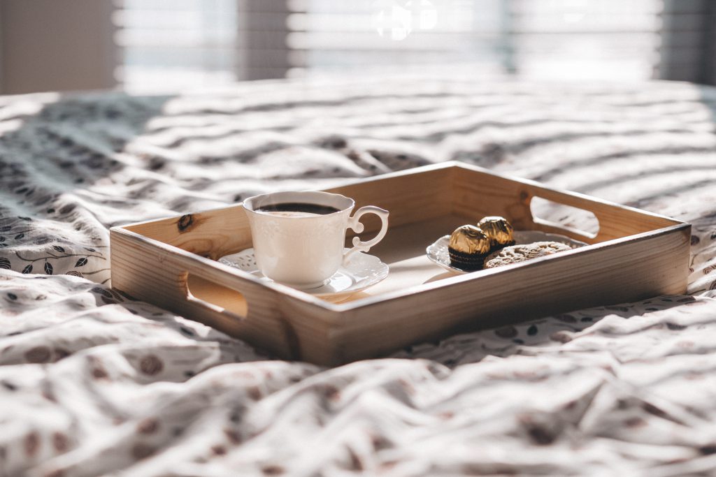 Coffee in bed 2 - free stock photo